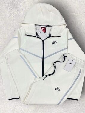 Nike Tech Fleece Tracksuit White New Gen Men’s Size’s